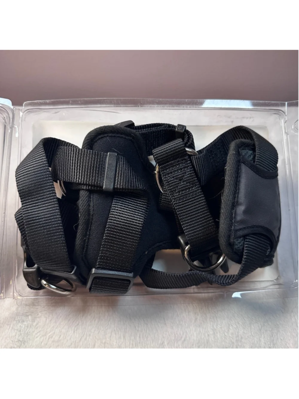 Top Paw Dog Walking Harness Large Black Front Clip Training Adjustable